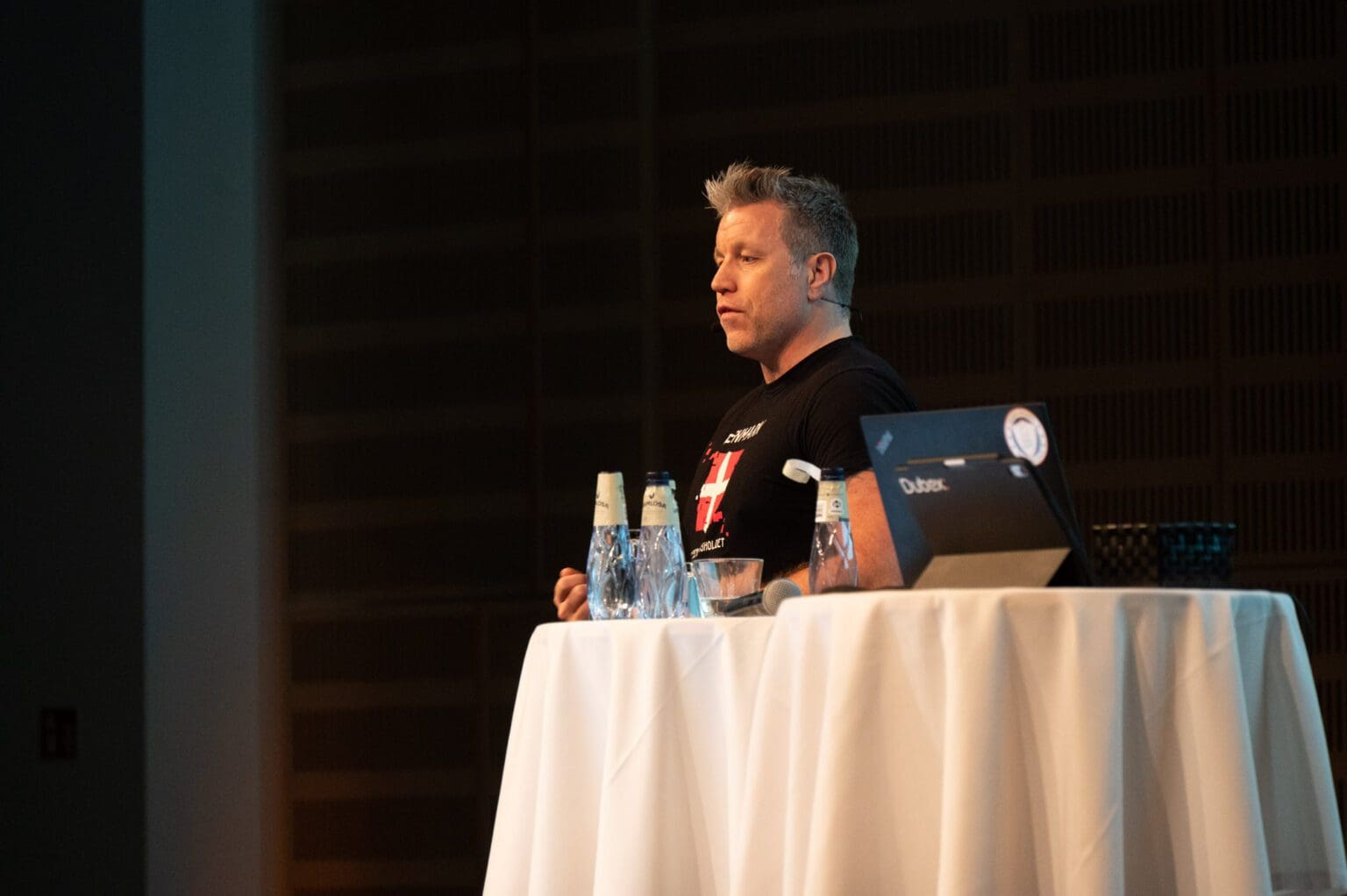 Jens Myrup Pedersen, at his breakout session about Cyberlandsholdet